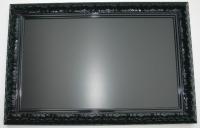 Krijtbord 60x80cm Barok hoogglans zwart  